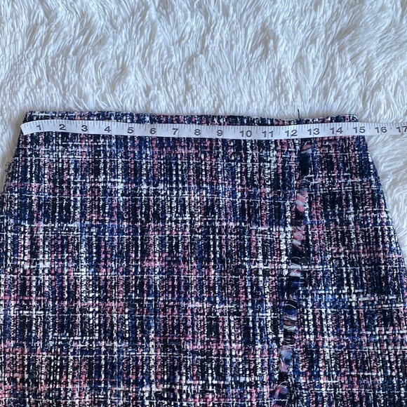 Loft Woven tweed faux wrap skirt - Picture 5 of 7
